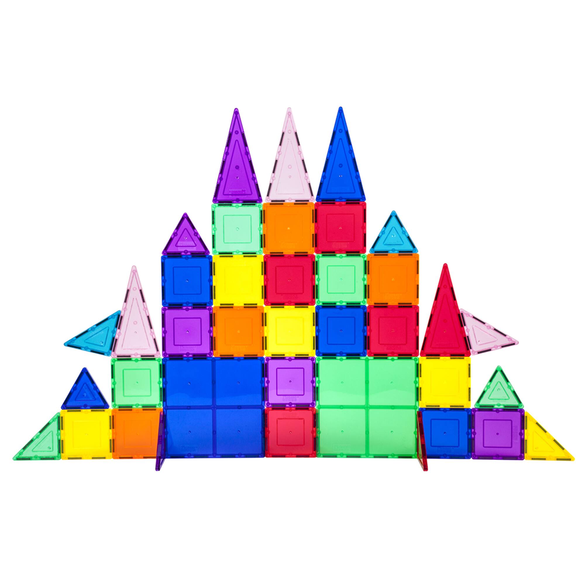 PicassoTiles® 61 Piece Classic Magnetic Tile Building Set